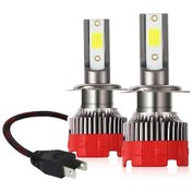 Resim Yunboo Motorsiklet Araba Led Farları H7 Tipi 6000lm 6000k Soğuk Beyaz 30w Ip65 Su Geçirmez 360 Derece Işık Açı 