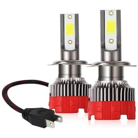 Resim Yunboo Motorsiklet Araba Led Farları H7 Tipi 6000lm 6000k Soğuk Beyaz 30w Ip65 Su Geçirmez 360 Derece Işık Açı 