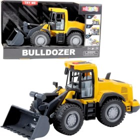 Resim Farbu Oyuncak 1:12 Sürtmeli Sesli Işıklı Oyuncak Buldozer 
