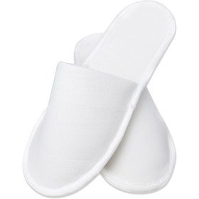 Resim FASHION 500 Çift 3mm Havlu Biyesiz Kalın Duble Saya Tek Kullanımlık Terlik Kullan At 