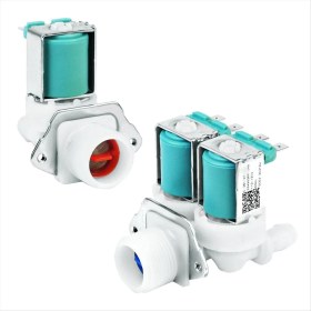 Resim Empoorlium DC62-30312J ve DC62-30314K Yıkayıcı Soğuk ve Sıcak Taraf Su Vanası Seti Yıkayıcı Parçaları Için Yedek (Yurt Dışından) 