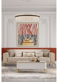 Resim Modalife Lexus Üçlü Kanepe Yataklı Krem 