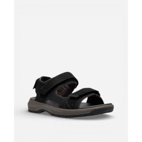 Resim Clarks Guideview Trek Black Leather Erkek Siyah Sandalet 26187591 
