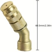 Resim 1 adet Ayarlanabilir Pirinç Püskürtme Memesi için Spreyler - 60mm Uzunluk, Konik Püskürtme Tasarımı, Tarım ve Çim Bakımı Uygulamaları için İdeal, Hortum Püskürtme Memesi 