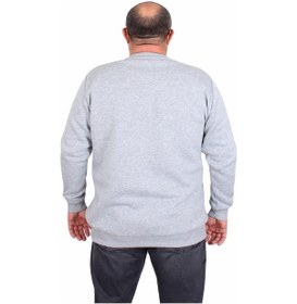 Resim Starbattal Erkek Büyük Beden Sıfır Yaka 3ip Sweat Core 1975 24209 Grı Melanj Gri Melanj 
