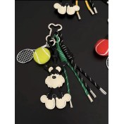 Resim Silver1 Zarif Anti-Kayıp Araba Anahtarlık Okul Çantası Çekicilik Bebek Yaratıcı Erkek ve Kadın Çift Yıldız Ayı Anahtarlık (Yurt Dışından) 