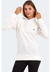 Resim Slazenger KATHY IN Kadın Kapüşonlu Ekru Sweatshirt 