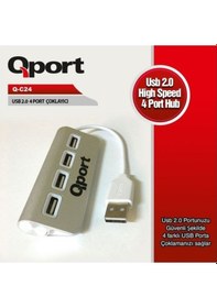 Resim Qport Q-C24 4 Port USB 2.0 Çoklayıcı 