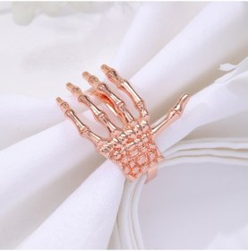 Resim 3 Adet Cadılar Bayramı Kafatası El Peçete Yüzük Hayalet El Peçete Yüzük Z1057-3 