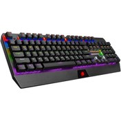 Resim GameBooster G5R Defender Rainbow Aydınlatmalı Mekanik Oyun Klavyesi 
