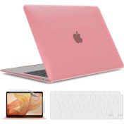 Resim Apple MacBook Pro 13 Inç M1 Çip A2338 Uyumlu Alt Üst Kılıf + Klavye Kılıfı + Ekran Koruyucu Film 
