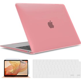 Resim Apple MacBook Pro 13 Inç M1 Çip A2338 Uyumlu Alt Üst Kılıf + Klavye Kılıfı + Ekran Koruyucu Film 