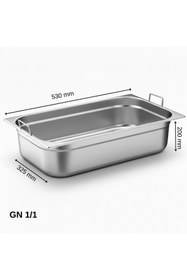 Resim moontime alaçatı Gastronom Küvet GN 1/1, 200 mm, 28 lt, dayanıklı ve kullanışlı tasarım 