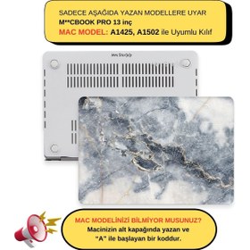 Resim Macbook Pro Kılıf 13 inç Mermer07NL (Eski HDMI'lı Model 2012-2015) A1425 A1502 ile Uyumlu 