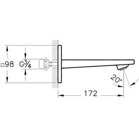 Resim Artema Brava Çıkış Ucu Krom A42397 Krom 