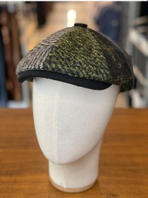 Resim Peaky Blinders Tarz İngiliz Model Balıksırtı Desen Kaşe Kumaş Kasket Şapka Çok Renkli 
