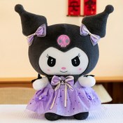 Resim Sanrio Kuromi Tül Etekli Peluş Oyuncak Bebek, Karakter Yastık, Doğum Günü Hediyesi, Dekorasyon Oyuncuğu 
