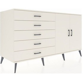 Resim Kronos Konsol 2 Raflı 5 Çekmeceli 2 Kapaklı 176x59x99 Aytaşı-aytaşı Aytası/aytası - Aytası 