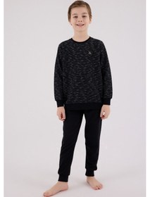 Resim Arnetta Erkek Çocuk Siyah Pijama Takımı 5274-48518 Siyah 