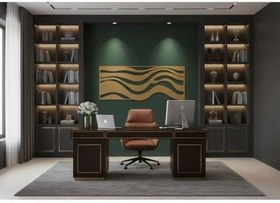 Resim Sezart Dalgalı Soyut Şeritler Metal Duvar Tablosu Siyah 106,5 x 41,5 