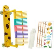 Resim Çocuklar Dikey Atlama Ölçüm Cihazı Ayarlanabilir Basit Kurulum Karikatür Tarzı Atlama Eğitmeni Ölçüm Test Aracı 