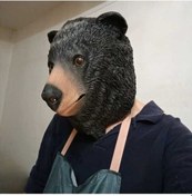 Resim Fastbuy Gerçekçi Ayı Maskesi Lateks Şapkalar Karnaval Prop Rol Yapma Koyu Renk Diğer 