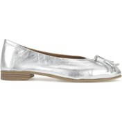 Resim Ziya, Hakiki Deri Kadın Babet 1511033z2145 Silver 1511033z2145 982 Silver Gümüş 