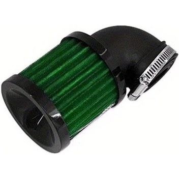 Cloudstore Universal Motorcycle Hava Filtresi Temizleyici Siyah Yeşil 90 Derece Dirsek