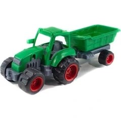 Resim Erzi Oyuncak Traktör Römork Set 45 cm 