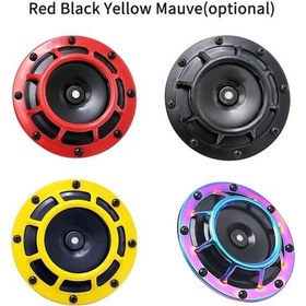 Resim Createtech 12v Çift Tonlu Motosiklet Kornası - Süper Yüksek Sesli Otomobil İçin 