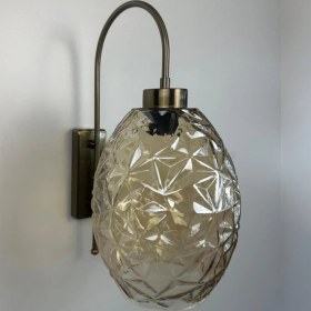 Resim Bamyum Veltro Bal Rengi Cam Aplik Duvar Lambası Modern Otel Cafe Vintage Salon Yatak Odası Merdiven Retro 