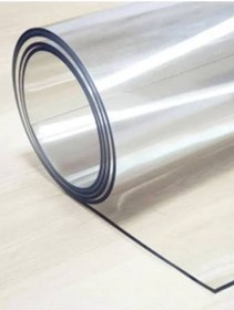 Resim 1,2 Mm Pvc Masa Örtüsü, Şeffaf Masa Kaplaması, 100x160 