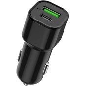 Resim Torima C10 38w Type-c - Usb Port 2 Giriş Araç Şarj Cihazı 