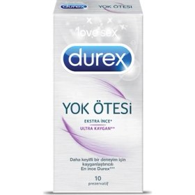 Resim Durex Yok Ötesi Ultra Kaygan Prezervatif 10'lu 