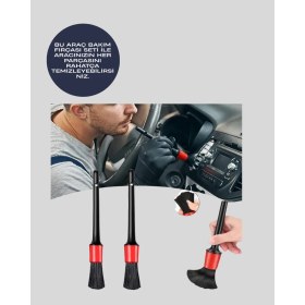 Resim Aydogan's Araba Temizliği Için 5 Parça Fırça Takımı 