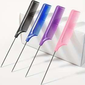 Resim 1 Adet/3 Adet Profesyonel Sivri Kuyruk Saç Tarak Anti-Statik Saç Boyama Fırçası Kuaförlük Saç Tarak 