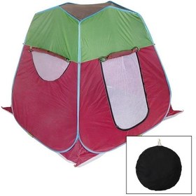 Resim Go İthalat Otomatik Kurulabilen 7 Kişilik Çantalı Kamp Çadırı Çok Renkli 