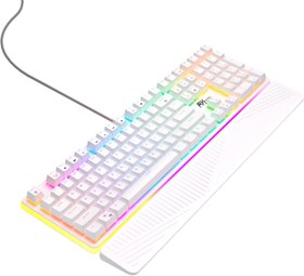 Resim Royal Kludge Rk918 Red Switch Siyah Pbt Rgb Kablolu Us Gaming Mekanik Klavye 