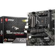 Resim MSI MAG A520M VECTOR Wifi AM4 DDR4 4600(OC) DP HDMI M.2 USB3.2 WIFI mATX Anakart 