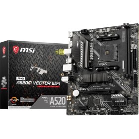 Resim MSI MAG A520M VECTOR Wifi AM4 DDR4 4600(OC) DP HDMI M.2 USB3.2 WIFI mATX Anakart 