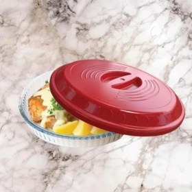 Resim Assess Store Plastik Buhar Kanallı Yuvarlak Borcam Kapağı 