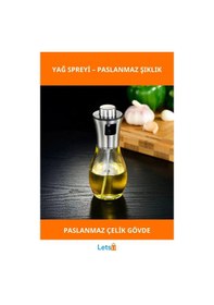 Resim Paslanmaz Çelik Yağdanlık Yağ Spreyi Zeytinyağı Sirke Püskürtücü Çok Renkli 