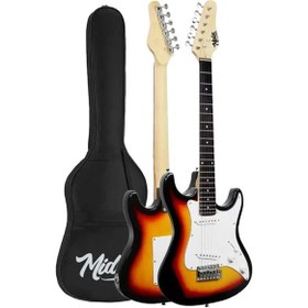 Resim Midex Ceg-36sb 8-12 Yaş Çocuklar İçin Amfili Full 3/4 36 İnç Elektro Gitar Seti Sunburs 