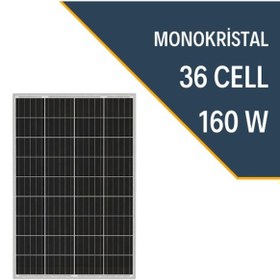 Resim Lexron 160w Monokristal Güneş Paneli 