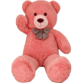 Resim Sole 90 cm Rengarenk Papyonlu Peluş Ayıcık - % 100 Yerli 