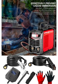 Resim PROXTECH Taşınabilir Profesyonel elektrot Tutucu 200 Amper LCD Göstergeli İnvertörTaşınabilir Kaynak Makinesi 