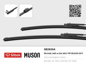 Resim Aerotwin Silecek 65 50 X2 Flatblade Volvo C30 06> S40 05> S60 10> S80 06>V50 05>V70 07>V60 10> Xc7 Sılbak 30699635 