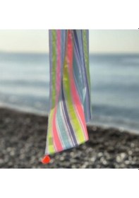 Resim Pamuklu Ponponlu Neon Peştamal Havlu 150x80 Cm 