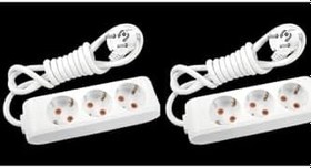 Resim Viko 3'lü Grup Priz Uzatma Kablosu 3 Mt 2'li Avantaj Paket 