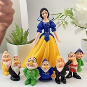 Resim Yetki verildi; 8 adet Snow White ve Yedisi Plastik Süsler, Doğum Günü Parti Süsleri, Masa Süsleri ve Tatil Parti Temaları için mükemmel 